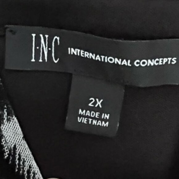 INC International Concepts Womens Layered, Sleeveless Top, Plus Size 2X - Picture 9 of 10